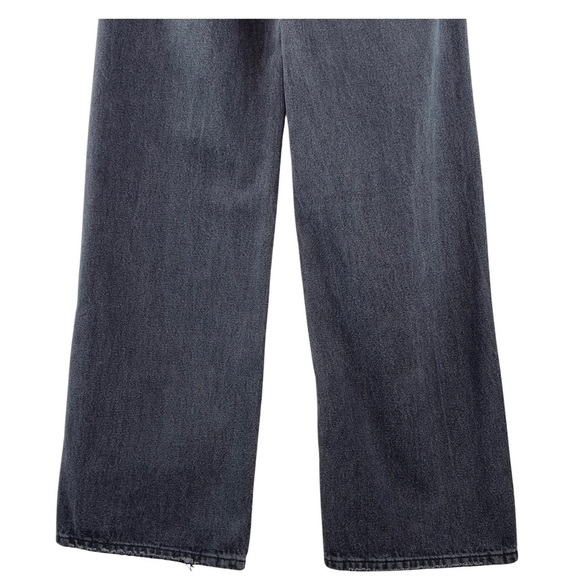 BP Women's Destroyed Wide Leg Jeans in Black Destroy Size 25 NWT - Picture 10 of 14